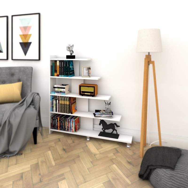 2978_0-800x800 Ραφιέρα Reward άσπρο μελαμίνη 122x20x120εκ ed2978 - Image 1