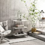 Βοηθητικό τραπέζι σαλονιού Laza άσπρη μελαμίνη 48x31x75cm ed2990