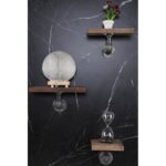 Ράφι Tubo μέταλλο ξύλο 14x20x14cm ed3020