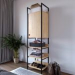 Ντουλάπα Poraz δρυς μελαμίνη 50x40x180εκ ed3022