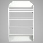 Ραφιέρα Montessori άσπρο μελαμίνη μεταλλικός σκελετός 80x12x132εκ ed3032 - Image 4