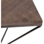 Ραφιέρα Rog καρυδί μαύρο ξύλο μεταλλικό πλαίσιο 33x13x30εκ ed3034 - Image 3