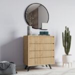 Συρταριέρα Suvera Oak μελαμίνη 70x40x86cm ed3039 - Image 4