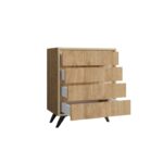 Συρταριέρα Suvera Oak μελαμίνη 70x40x86cm ed3039 - Image 2