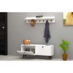 Έπιπλο εισόδου Rupa άσπρο μελαμίνη 113x35x48 5εκ ed3040