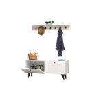 Έπιπλο εισόδου Rupa άσπρο μελαμίνη 113x35x48 5εκ ed3040 - Image 4