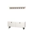 Έπιπλο εισόδου Rupa άσπρο μελαμίνη 113x35x48 5εκ ed3040 - Image 3