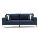 Καναπές τριθέσιος Franz μπλε 220x82x87cm ed3041 - Image 4