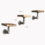 Ράφι Tubo μέταλλο ξύλο 15x15cm ed3046 - Image 2