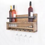 Ράφι Tubo μέταλλο ξύλο 60x28x11cm ed3065 - Image 5