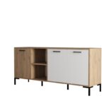 Μπουφέ Dafni oak λευκό 180x45x80cm ed3077 - Image 3