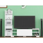 Έπιπλο τηλεόρασης Pera λευκό 160x29 5x120cm ed3089 - Image 4