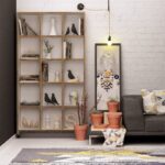 Βιβλιοθήκη Crotone δρυς μελαμίνη 90x25x165 5εκ ed3093