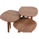 Βοηθητικά τραπεζάκια Bella καρυδί χρώμα μελαμίνη 41x47xH39cm ed3110 - Image 4