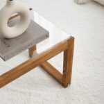 Έπιπλο τηλεόρασης Via ξύλο γυαλί 130x40x40cm ed3114 - Image 5