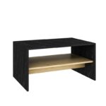 Τραπεζάκι σαλονιού Apollon μαύρο sapphire Oak 90x45x46 8cm ed3125 - Image 3