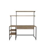 Γραφείο Adoro μελαμίνη μέταλλο 140x55x150cm ed3140 - Image 4