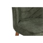 Σετ καρέκλες Dallas 2 τεμάχια μέταλλο βελούδο καρυδί σκούρο πράσινο 50x49x90cm ed3141 - Image 5
