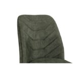 Σετ καρέκλες Dallas 2 τεμάχια μέταλλο βελούδο καρυδί σκούρο πράσινο 50x49x90cm ed3141 - Image 4