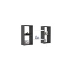 Ράφι τοίχου Bambi άσπρη ανθρακί μελαμίνη 105x60x20cm ed3143 - Image 4