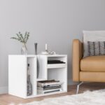 Τραπέζι σαλονιού Vale άσπρη μελαμίνη 60x35x45cm ed3168