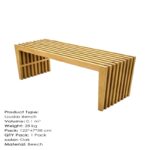 Σκαμπό Gudas δρυς οξιά 120x36x45εκ ed3181 - Image 5