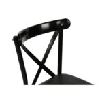 Καρέκλα Splendore μαύρο χρώμα μέταλλο 42x41x84cm σετ 4τεμ ed3184 - Image 5