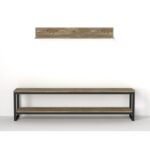 Έπιπλο TV Τrentuno 180x34 8x45cm χρώματος καρυδί ed3194 - Image 3