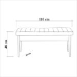 Τραπεζαρία Vina 5 τεμάχια ανθρακί pine μελαμίνη 129x75x80cm ed319 - Image 2