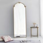 Καθρέφτης Portal μέταλλο 65x180cm χρυσό ματ ed3203