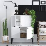 Ντουλάπι Canopo λευκό χρώμα 90x35x115cm ed3205 - Image 4