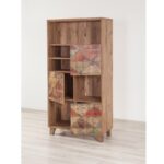 Βιβλιοθήκη Mare Atlantic Pine χρώμα μελαμίνη 80x36xH155cm ed3212 - Image 4