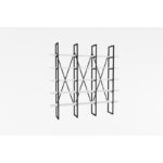 Βιβλιοθήκη Beyler άσπρο μελαμίνη 160x26x160εκ ed3218 - Image 3