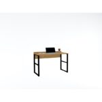 Γραφείο Lettera Sapphire μαύρο χρώμα μέταλλο 120x60x75cm ed3238 - Image 4