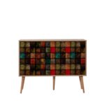 Μπουφέ Mente 2 SONOMA OAK ΜΕΛΑΜΙΝΗ 120x36xH90cm ed323 - Image 5