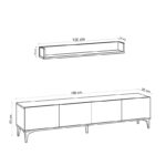 Έπιπλο τηλεόρασης Primo Sapphire Oak 180x35x50cm ed3241 - Image 2