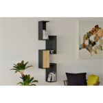 Ραφιέρα Esta ανθρακί sapphire μελαμίνη 44x20x159εκ ed3243