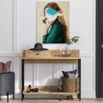 Κονσόλα Alice Sapphire Oak 100x35x87cm μελαμίνη ed3256