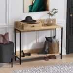 Κονσόλα Alice Sapphire Oak 100x35x87cm μελαμίνη ed3256 - Image 4