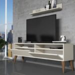 Σετ επίπλων σαλονιού Best κρεμ μελαμίνη 150x30x50cm ed3264 - Image 4