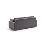 Καναπές τριθέσιος Ece καφέ 215x90x88cm ed3265 - Image 4