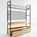 Ντουλάπα Trend δρυς μελαμίνη 150x42x180εκ ed326 - Image 5