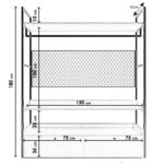 Ντουλάπα Trend δρυς μελαμίνη 150x42x180εκ ed326 - Image 2