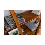 βιβλιοθήκη Alineato καρυδί 120x30x148cm ed327 - Image 4