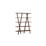 βιβλιοθήκη Alineato καρυδί 120x30x148cm ed327 - Image 3