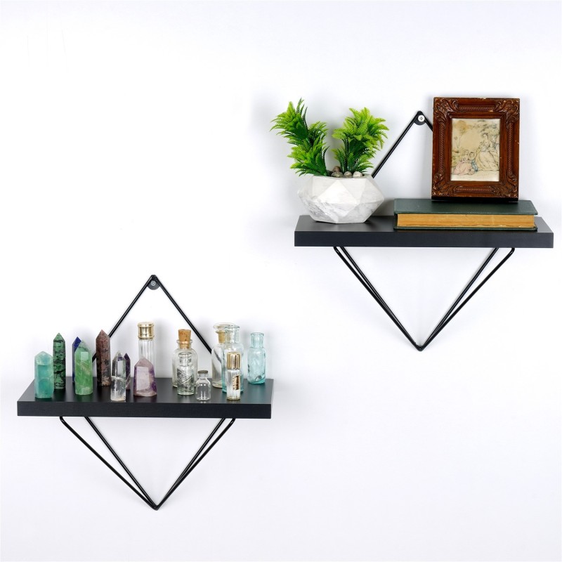 3285_0-800x800 Ραφιέρα Crorl μαύρο μέταλλο 30x30x14εκ ed3285 - Image 1