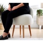 Σκαμπώ Corville λευκό 48x47x42cm ed3287 - Image 4