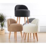 Σκαμπώ Corville λευκό 48x47x42cm ed3287 - Image 2