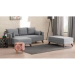 Σκαμπό Liza πολύχρωμο ξύλινα πόδια 40x40x42εκ ed3315 - Image 2