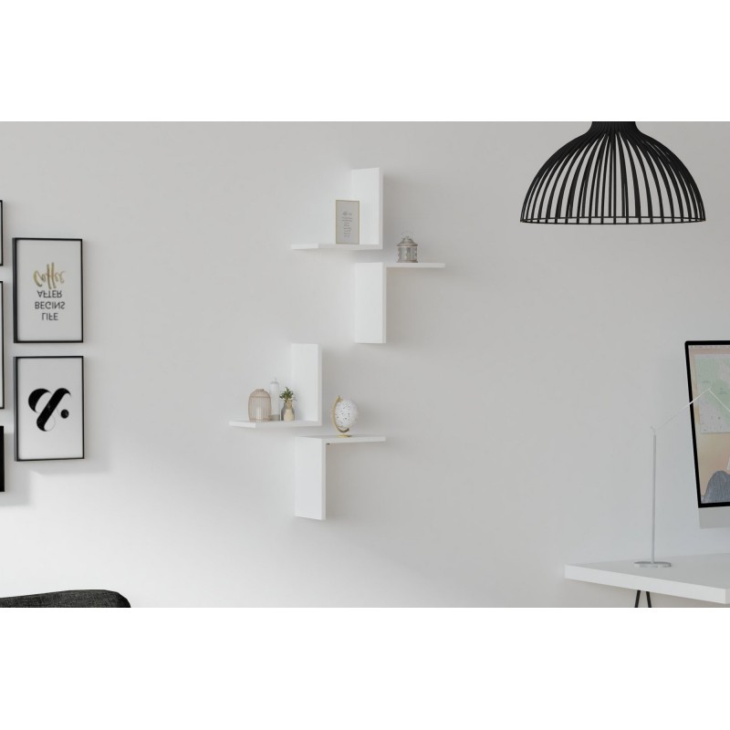 3317_0-800x800 Ράφι τοίχου Face άσπρη μελαμίνη 28 2x19 6x31 8cm ed3317 - Image 1